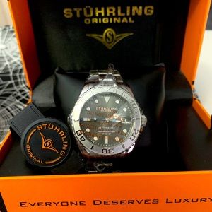 Stuhrling Depthmaster Men's Swiss Automatic Watch